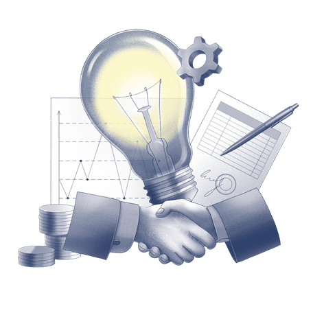 رجل أعمال يصافح شريكًا بعد توقيع عقد